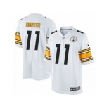 Men's Nike Pittsburgh Steelers #11 Justin Hunter Limited White NFL Jersey