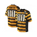 Men's Nike Pittsburgh Steelers #11 Justin Hunter Limited Yellow Black Alternate 80TH Anniversary Throwback NFL Jersey