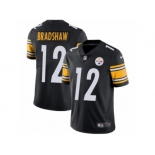 Men's Nike Pittsburgh Steelers #12 Terry Bradshaw Vapor Untouchable Limited Black Team Color NFL Jersey