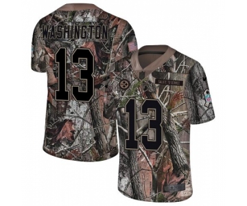 Men's Nike Pittsburgh Steelers #13 James Washington Camo Rush Realtree Limited NFL Jersey