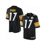 Men's Nike Pittsburgh Steelers #17 Eli Rogers Limited Black Team Color NFL Jersey