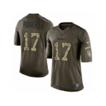 Men's Nike Pittsburgh Steelers #17 Eli Rogers Limited Green Salute to Service NFL Jersey