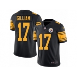 Men's Nike Pittsburgh Steelers #17 Joe Gilliam Limited Black Rush NFL Jersey