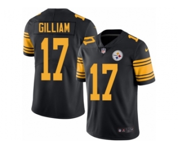 Men's Nike Pittsburgh Steelers #17 Joe Gilliam Limited Black Rush NFL Jersey