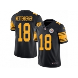 Men's Nike Pittsburgh Steelers #18 Zach Mettenberger Limited Black Rush NFL Jersey