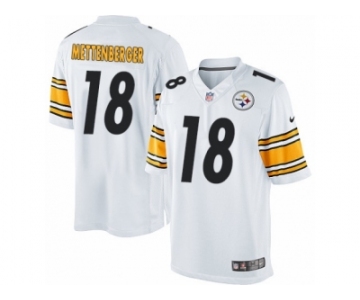 Men's Nike Pittsburgh Steelers #18 Zach Mettenberger Limited White NFL Jersey