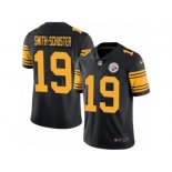 Men's Nike Pittsburgh Steelers #19 JuJu Smith-Schuster Limited Black Rush NFL Jersey