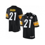 Men's Nike Pittsburgh Steelers #21 Robert Golden Limited Black Team Color NFL Jersey