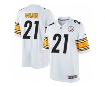 Men's Nike Pittsburgh Steelers #21 Robert Golden Limited White NFL Jersey