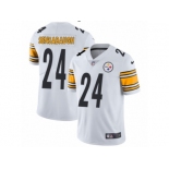 Men's Nike Pittsburgh Steelers #24 Coty Sensabaugh White Vapor Untouchable Limited Player NFL Jersey