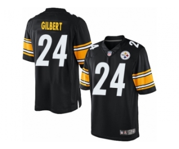 Men's Nike Pittsburgh Steelers #24 Justin Gilbert Limited Black Team Color NFL Jersey