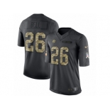 Men's Nike Pittsburgh Steelers #26 Le'Veon Bell Limited Black 2016 Salute to Service NFL Jersey