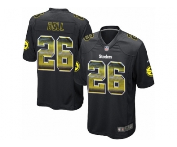 Men's Nike Pittsburgh Steelers #26 Le'Veon Bell Limited Black Strobe NFL Jersey