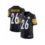 Men's Nike Pittsburgh Steelers #26 Rod Woodson Vapor Untouchable Limited Black Team Color NFL Jersey