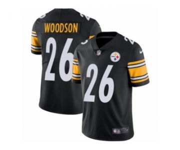 Men's Nike Pittsburgh Steelers #26 Rod Woodson Vapor Untouchable Limited Black Team Color NFL Jersey