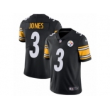 Men's Nike Pittsburgh Steelers #3 Landry Jones Vapor Untouchable Limited Black Team Color NFL Jersey