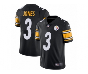 Men's Nike Pittsburgh Steelers #3 Landry Jones Vapor Untouchable Limited Black Team Color NFL Jersey