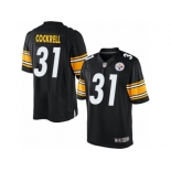 Men's Nike Pittsburgh Steelers #31 Ross Cockrell Limited Black Team Color NFL Jersey