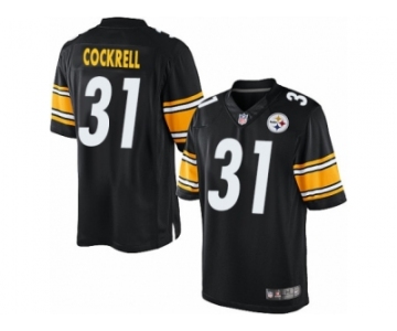 Men's Nike Pittsburgh Steelers #31 Ross Cockrell Limited Black Team Color NFL Jersey