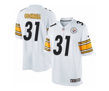 Men's Nike Pittsburgh Steelers #31 Ross Cockrell Limited White NFL Jersey