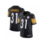 Men's Nike Pittsburgh Steelers #31 Ross Cockrell Vapor Untouchable Limited Black Team Color NFL Jersey