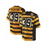 Men's Nike Pittsburgh Steelers #39 Daimion Stafford Limited Yellow Black Alternate 80TH Anniversary Throwback NFL Jersey