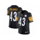 Men's Nike Pittsburgh Steelers #43 Troy Polamalu Vapor Untouchable Limited Black Team Color NFL Jersey