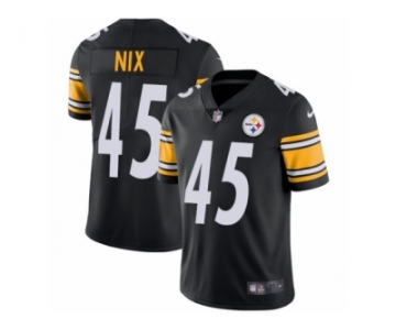 Men's Nike Pittsburgh Steelers #45 Roosevelt Nix Vapor Untouchable Limited Black Team Color NFL Jersey