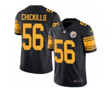 Men's Nike Pittsburgh Steelers #56 Anthony Chickillo Limited Black Rush NFL Jersey