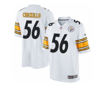 Men's Nike Pittsburgh Steelers #56 Anthony Chickillo Limited White NFL Jersey