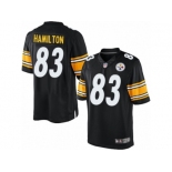 Men's Nike Pittsburgh Steelers #83 Cobi Hamilton Limited Black Team Color NFL Jersey