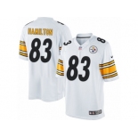 Men's Nike Pittsburgh Steelers #83 Cobi Hamilton Limited White NFL Jersey