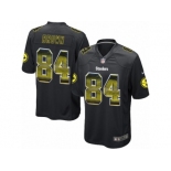 Men's Nike Pittsburgh Steelers #84 Antonio Brown Limited Black Strobe NFL Jersey