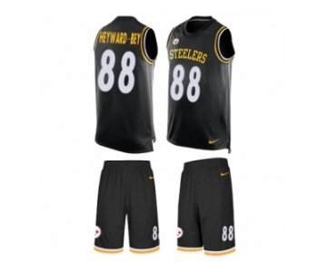 Men's Nike Pittsburgh Steelers #88 Darrius Heyward-Bey Limited Black Tank Top Suit NFL Jersey