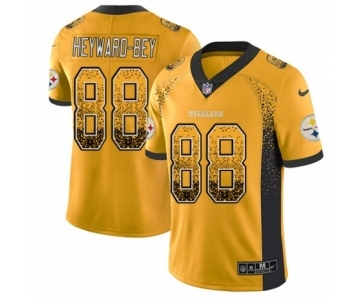 Men's Nike Pittsburgh Steelers #88 Darrius Heyward-Bey Limited Gold Rush Drift Fashion NFL Jersey