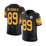 Men's Nike Pittsburgh Steelers #89 Vance McDonald Limited Black Rush Vapor Untouchable NFL Jersey