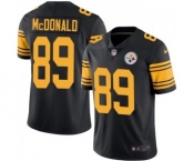 Men's Nike Pittsburgh Steelers #89 Vance McDonald Limited Black Rush Vapor Untouchable NFL Jersey