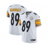 Men's Nike Pittsburgh Steelers #89 Vance McDonald White Vapor Untouchable Limited Player NFL Jersey