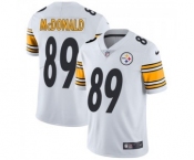 Men's Nike Pittsburgh Steelers #89 Vance McDonald White Vapor Untouchable Limited Player NFL Jersey