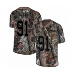 Men's Nike Pittsburgh Steelers #91 Kevin Greene Camo Rush Realtree Limited NFL Jersey