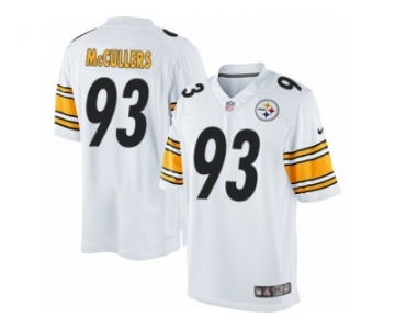 Men's Nike Pittsburgh Steelers #93 Dan McCullers Limited White NFL Jersey