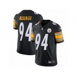 Men's Nike Pittsburgh Steelers #94 Tyson Alualu Vapor Untouchable Limited Black Team Color NFL Jersey