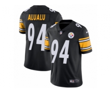 Men's Nike Pittsburgh Steelers #94 Tyson Alualu Vapor Untouchable Limited Black Team Color NFL Jersey