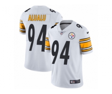 Men's Nike Pittsburgh Steelers #94 Tyson Alualu Vapor Untouchable Limited White NFL Jersey