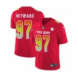 Men's Nike Pittsburgh Steelers #97 Cameron Heyward Limited Red AFC 2019 Pro Bowl NFL Jersey