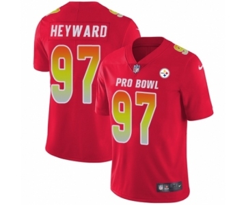 Men's Nike Pittsburgh Steelers #97 Cameron Heyward Limited Red AFC 2019 Pro Bowl NFL Jersey