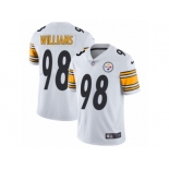 Men's Nike Pittsburgh Steelers #98 Vince Williams Vapor Untouchable Limited White NFL Jersey