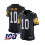 Men's Pittsburgh Steelers #10 Ryan Switzer Black Alternate Vapor Untouchable Limited Player 100th Season Football Jersey