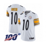 Men's Pittsburgh Steelers #10 Ryan Switzer White Vapor Untouchable Limited Player 100th Season Football Jersey