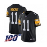 Men's Pittsburgh Steelers #11 Donte Moncrief Black Alternate Vapor Untouchable Limited Player 100th Season Football Jersey